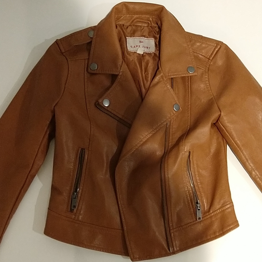 Cape juby brown leather jacket